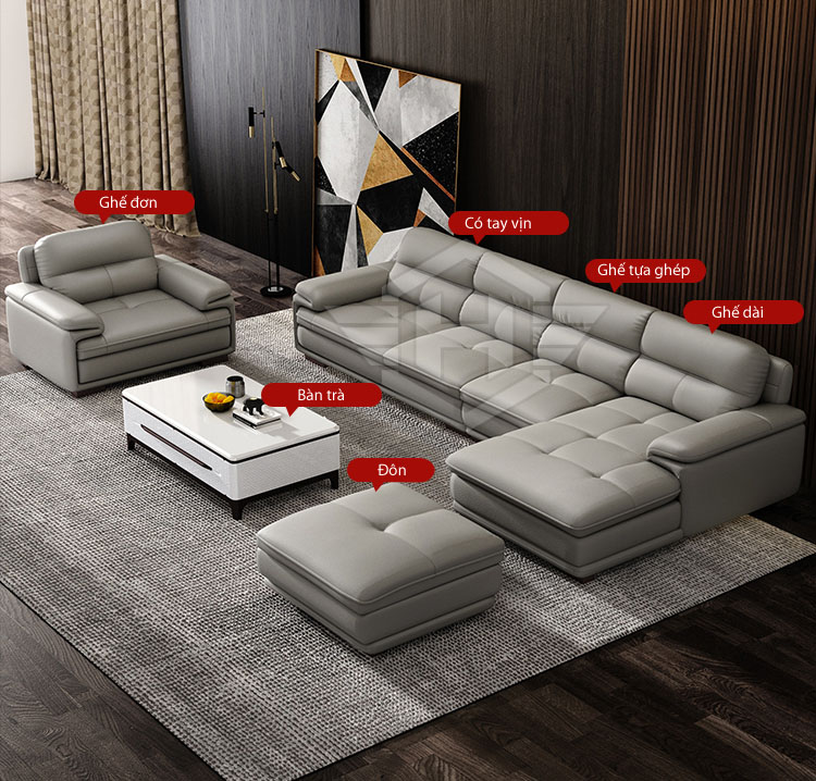 Ghế Sofa da Luxury A7