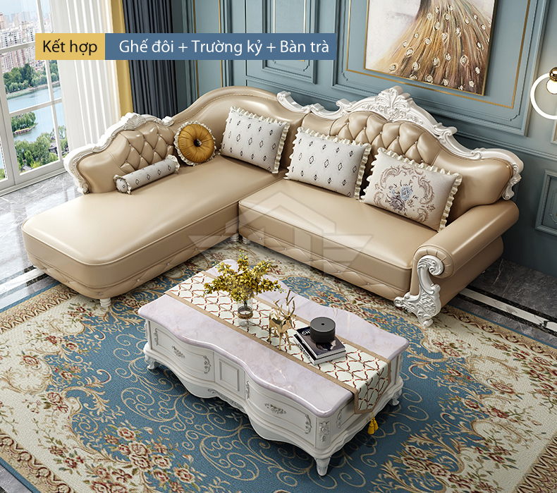Sofa da đẹp Luxury A9