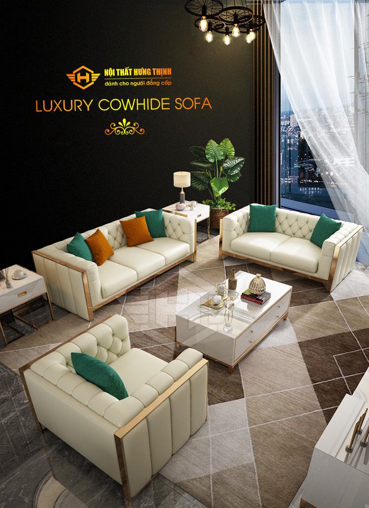 Sofa vải Luxury A2 nhập khẩu