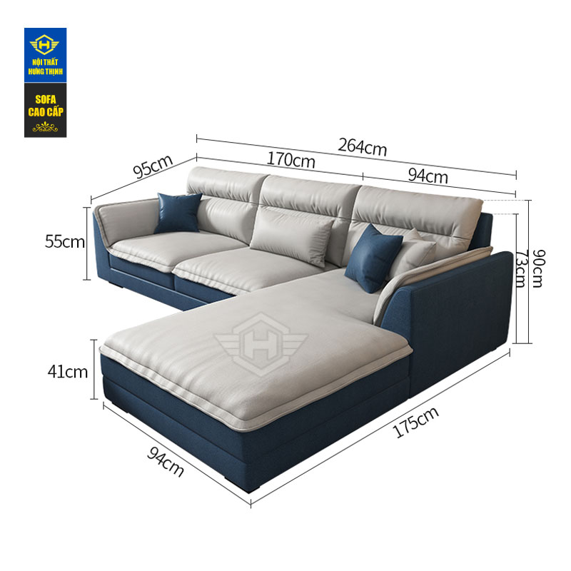Sofa vải Luxury A5