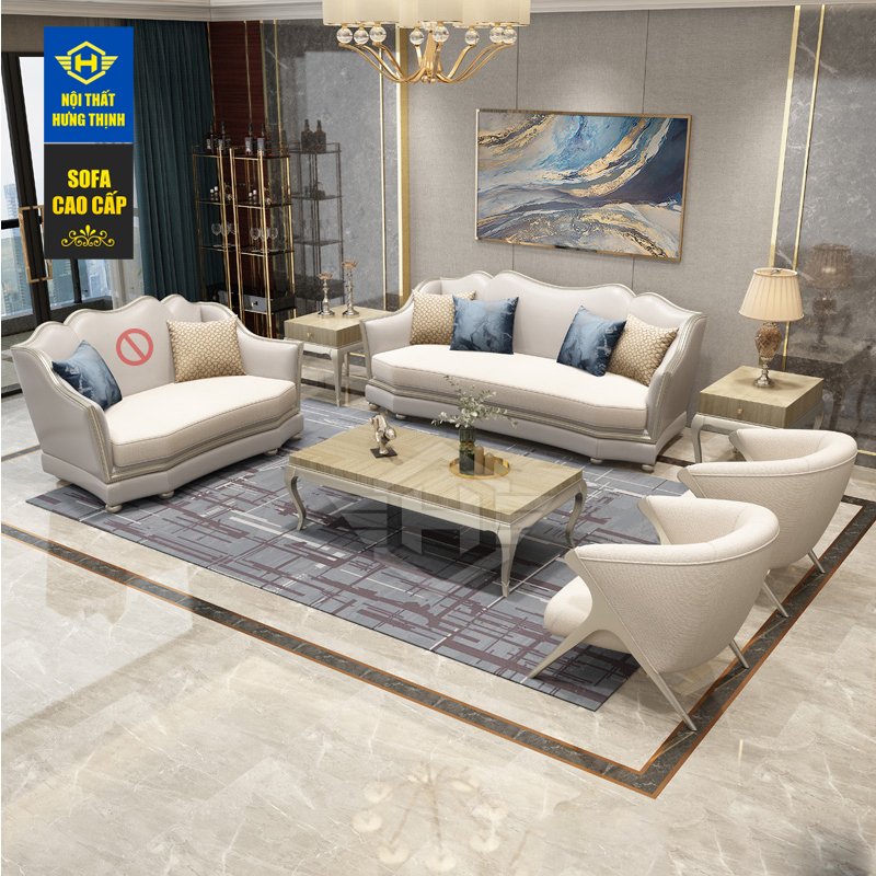Sofa da Luxury A16 nhập khẩu