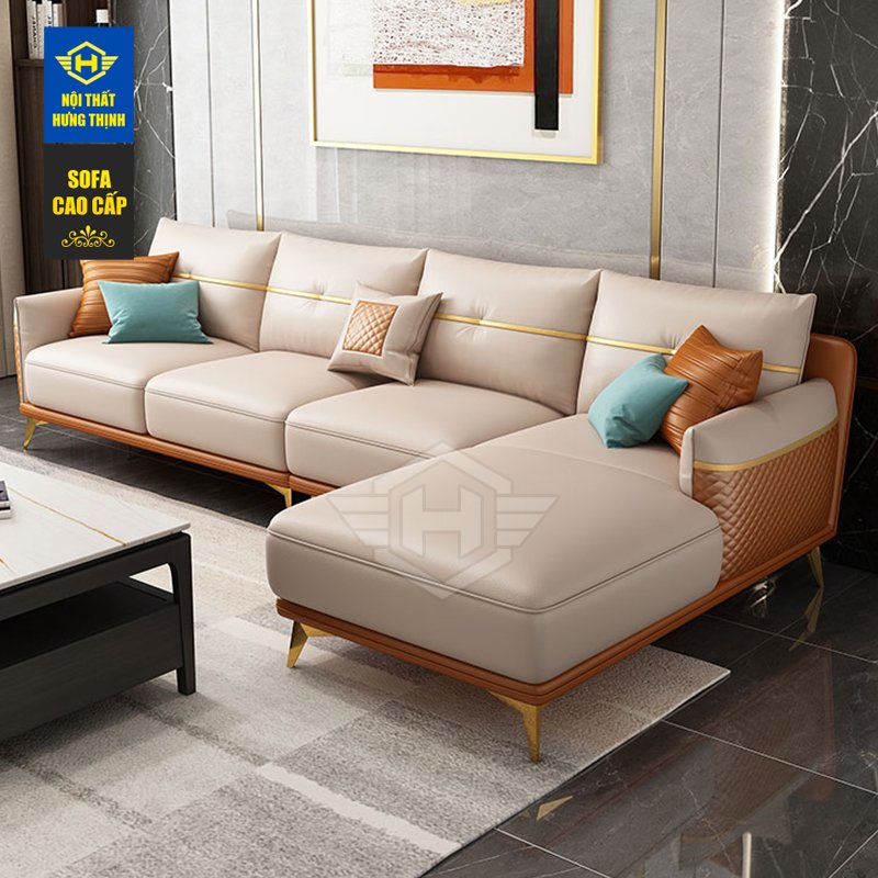 Sofa da Luxury A6 nhập khẩu