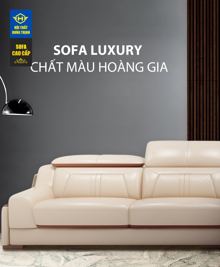 Sofa da Luxury A8 nhập khẩu