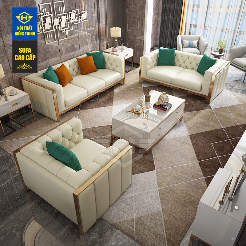 Sofa vải bố nhập khẩu Luxury A2