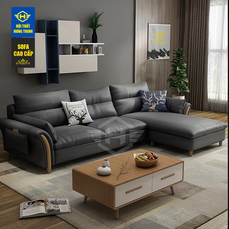 Sofa vải bố nhập khẩu Luxury A8