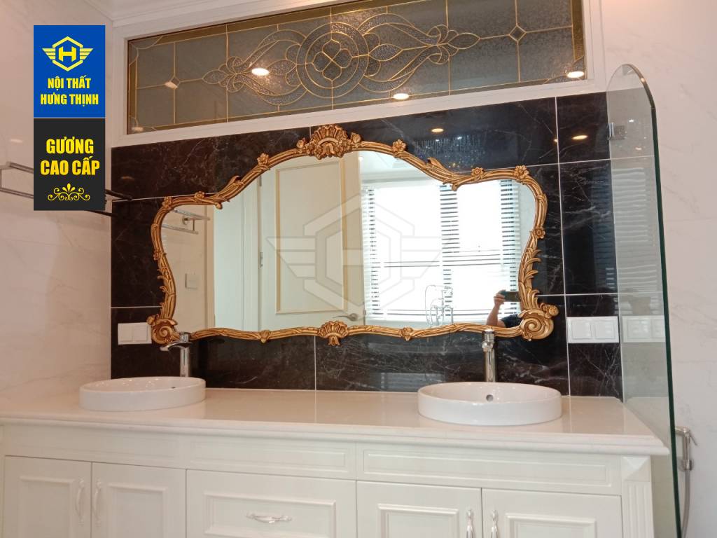 Thi công lắp đặt gương phòng tắm tại Golden Palace
